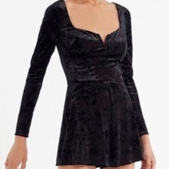 Urban Outfitters Velvet Romper - Picture 2 of 5